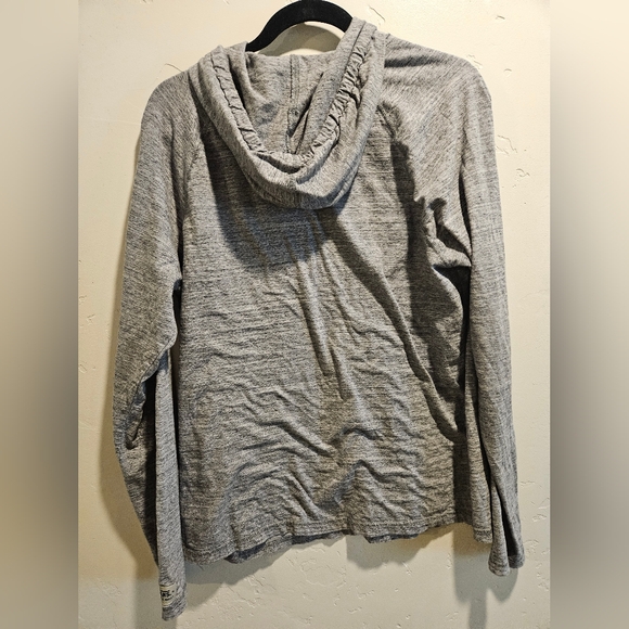 VANS Mens M Gray Oversized Heather Logo Hoodie Skater Sweatshirt NWT - Picture 3 of 6